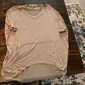 Oversized high-low shirt